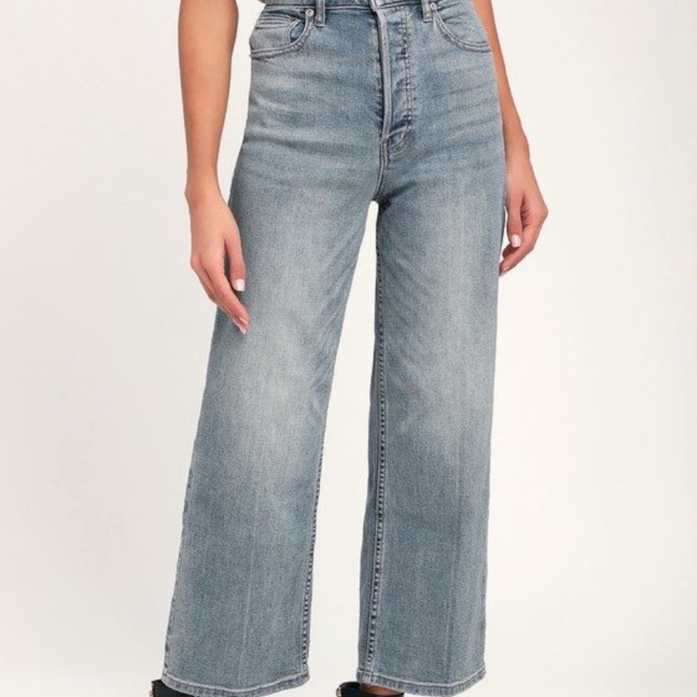 Free people high waisted wide leg 'Wales' jean